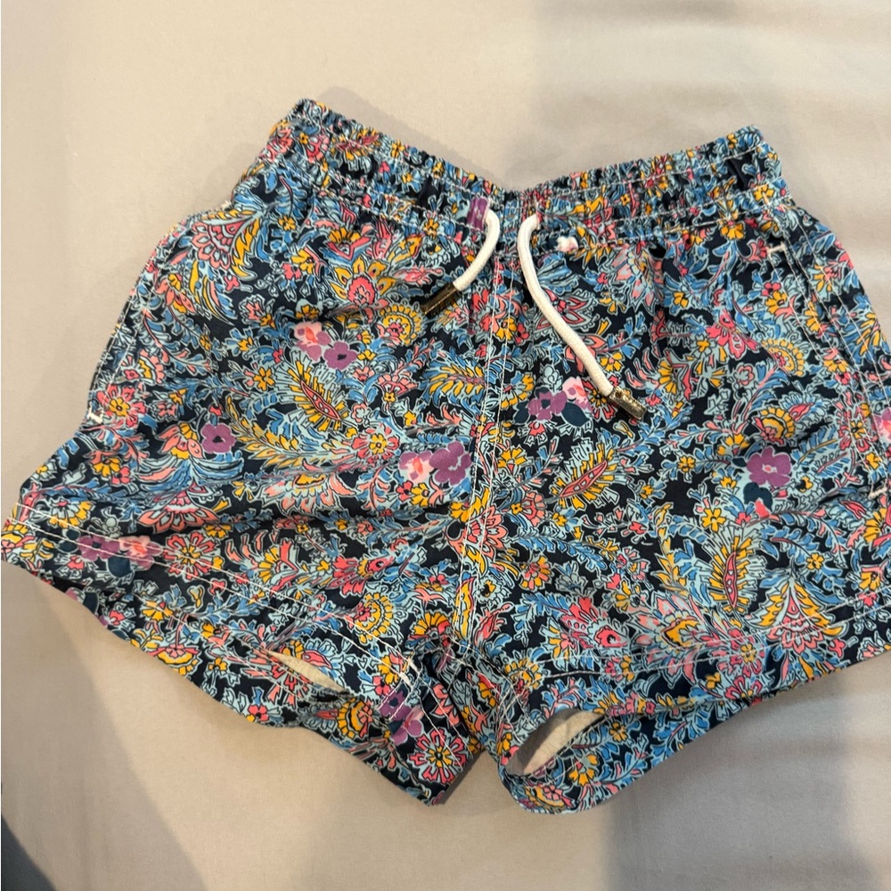 Floral Kids Swim Trunks